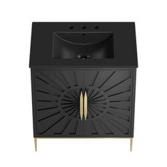 Awaken Black 30" Bathroom Vanity - Ornate Home