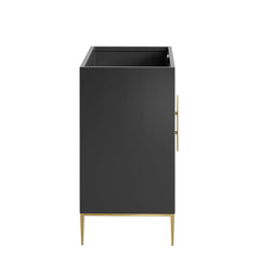 Awaken Black 36" Bathroom Vanity Cabinet - Ornate Home