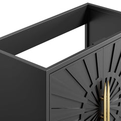 Awaken Black 36" Bathroom Vanity Cabinet - Ornate Home