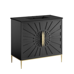 Awaken Black 36" Bathroom Vanity - Ornate Home