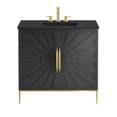 Awaken Black 36" Bathroom Vanity - Ornate Home