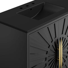 Awaken Black 36" Bathroom Vanity - Ornate Home