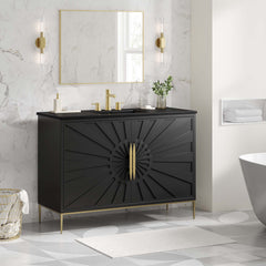Awaken Black 48" Bathroom Vanity - Ornate Home