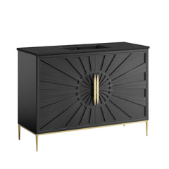 Awaken Black 48" Bathroom Vanity - Ornate Home