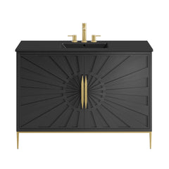 Awaken Black 48" Bathroom Vanity - Ornate Home