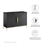 Awaken Black 48" Double Sink Bathroom Vanity - Ornate Home