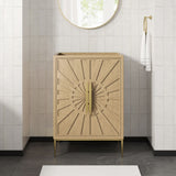 Awaken Oak 24" Bathroom Vanity Cabinet - Ornate Home