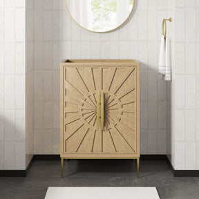 Awaken Oak 24" Bathroom Vanity Cabinet - Ornate Home