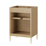 Awaken Oak 24" Bathroom Vanity Cabinet - Ornate Home