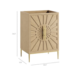 Awaken Oak 24" Bathroom Vanity Cabinet - Ornate Home