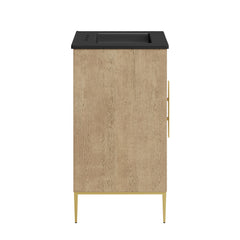 Awaken Oak/Black 24" Bathroom Vanity - Ornate Home