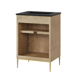 Awaken Oak/Black 24" Bathroom Vanity - Ornate Home