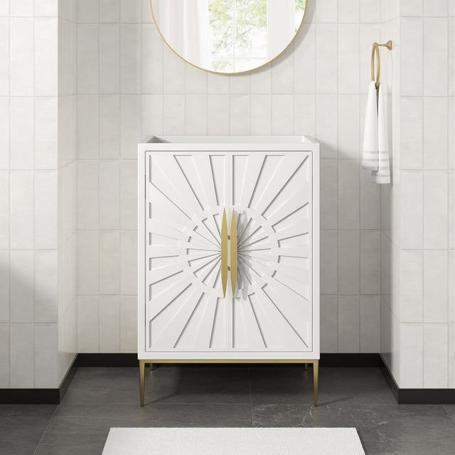 Awaken White 24" Bathroom Vanity Cabinet - Ornate Home