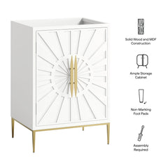 Awaken White 24" Bathroom Vanity Cabinet - Ornate Home