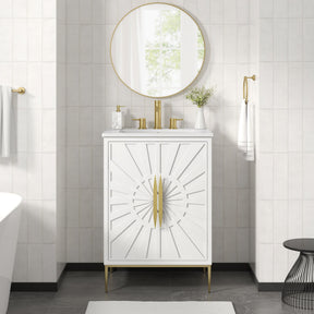 Awaken White 24" Bathroom Vanity - Ornate Home