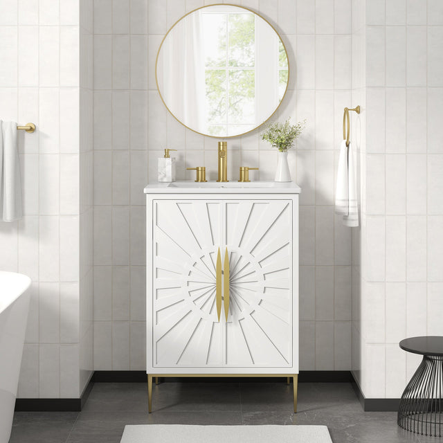 Awaken White 24" Bathroom Vanity - Ornate Home