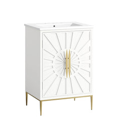 Awaken White 24" Bathroom Vanity - Ornate Home