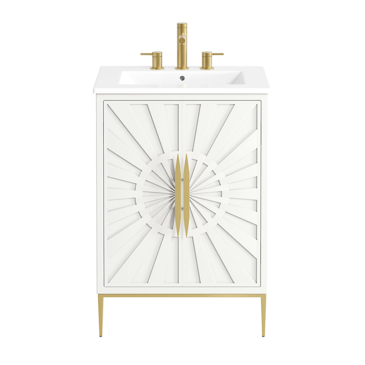 Awaken White 24" Bathroom Vanity - Ornate Home