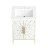 Awaken White 24" Bathroom Vanity - Ornate Home