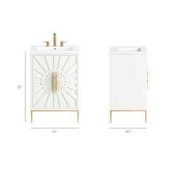 Awaken White 24" Bathroom Vanity - Ornate Home