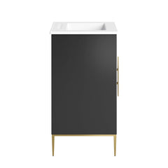 Awaken White/Black 24" Bathroom Vanity - 18.5x24.5" - Ornate Home