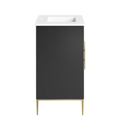 Awaken White/Black 30" Bathroom Vanity - Ornate Home