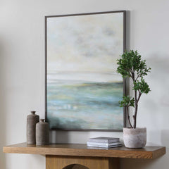 Awakening Multicolor Hand Painted Landscape Art - Ornate Home