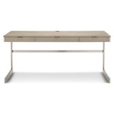 Axiom Brushed Silver/Linear Grey Desk - Ornate Home