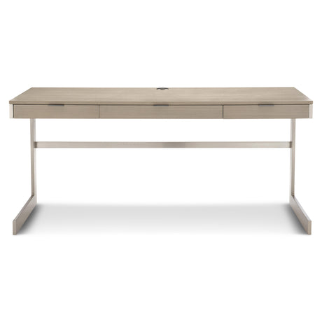 Axiom Brushed Silver/Linear Grey Desk - Ornate Home