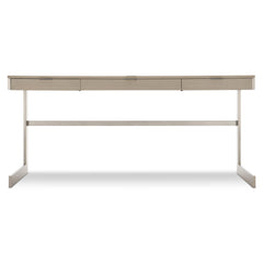 Axiom Brushed Silver/Linear Grey Desk - Ornate Home