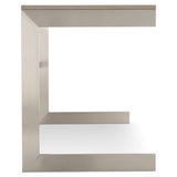 Axiom Brushed Silver/Linear Grey Desk - Ornate Home