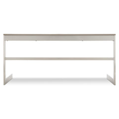 Axiom Brushed Silver/Linear Grey Desk - Ornate Home