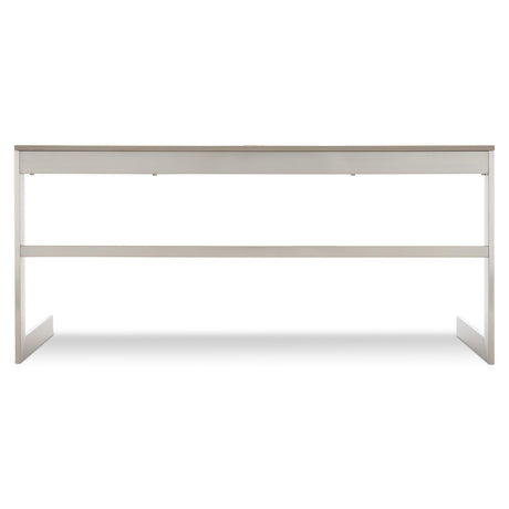 Axiom Brushed Silver/Linear Grey Desk - Ornate Home