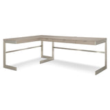 Axiom Brushed Silver/Linear Grey Desk - Ornate Home