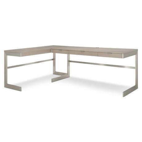 Axiom Brushed Silver/Linear Grey Desk - Ornate Home