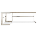 Axiom Brushed Silver/Linear Grey Desk - Ornate Home