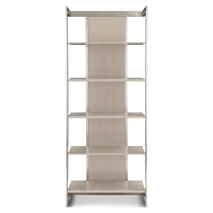 Axiom Brushed Silver/Linear Grey Etagere - Ornate Home