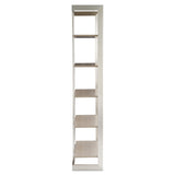 Axiom Brushed Silver/Linear Grey Etagere - Ornate Home