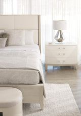 Axiom Linear Grey King Panel Bed - Ornate Home