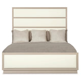 Axiom Linear Grey King Panel Bed - Ornate Home