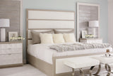 Axiom Linear Grey King Panel Bed - Ornate Home