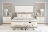 Axiom Linear Grey King Panel Bed - Ornate Home