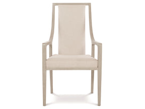 Axiom Linear Grey/Light Beige Arm Chair - Ornate Home