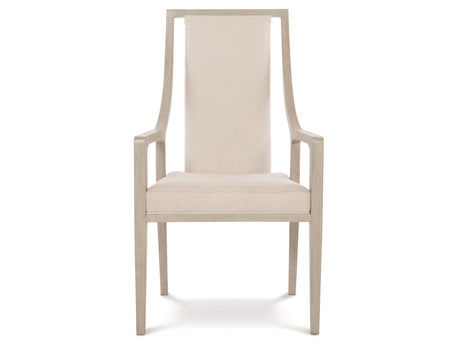 Axiom Linear Grey/Light Beige Arm Chair - Ornate Home