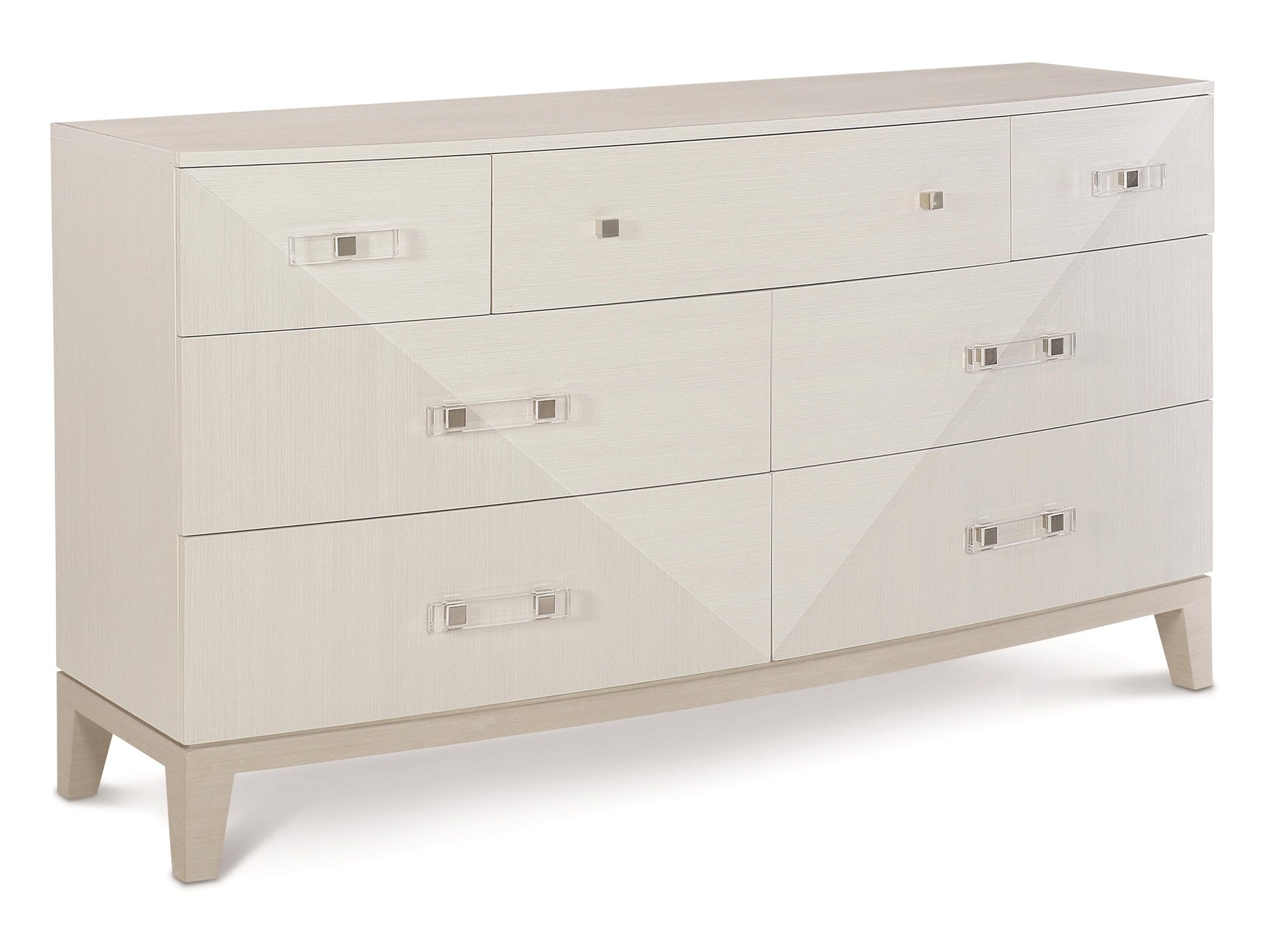 Axiom Linear Grey/Linear White Dresser - Ornate Home