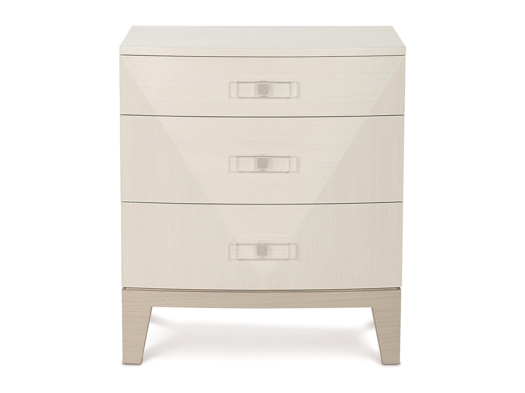 Axiom Linear Grey/Linear White Nightstand (26" W) - Ornate Home