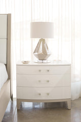 Axiom Linear Grey/Linear White Nightstand (34" W) - Ornate Home