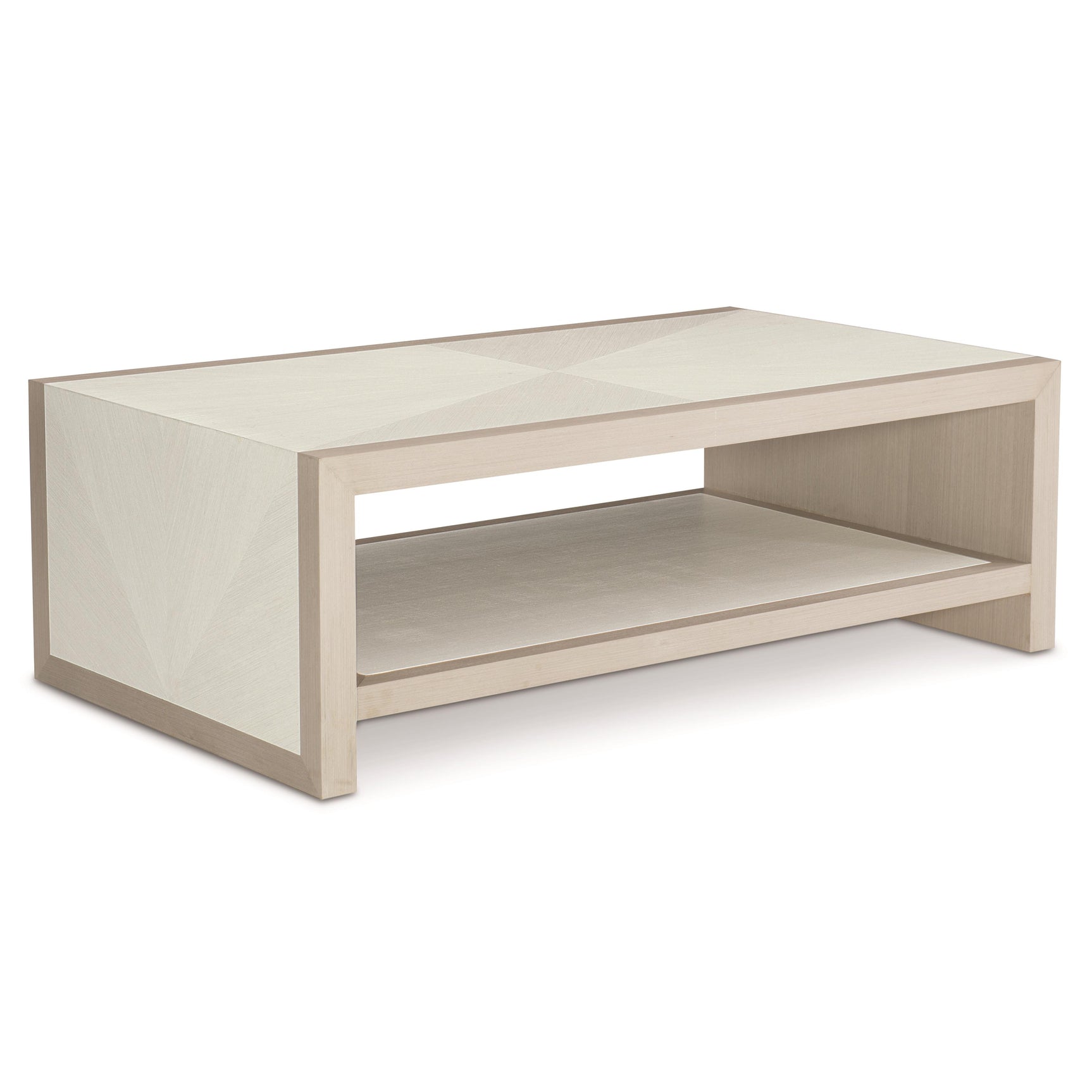 Axiom Linear Grey/Linear White Rectangular Cocktail Table - Ornate Home