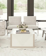 Axiom Linear Grey/Linear White Rectangular Cocktail Table - Ornate Home