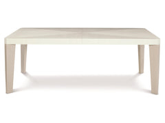 Axiom Linear Grey/Linear White Rectangular Dining Table - Ornate Home